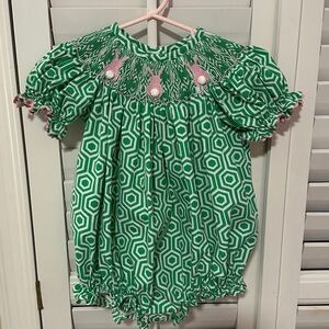 Southern Tots smocked Bunny Bubble!